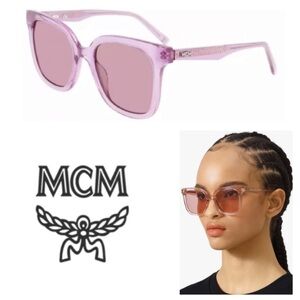 LIKE NEW!  MCM725S 500 Womens Purple Rectangular Plastic Sunglasses